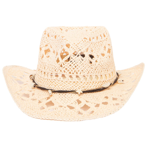 Kids Open Paper Weave Cowboy Hat